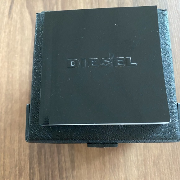 Mens brown leather & blue dial Diesel watch - Picture 5 of 7